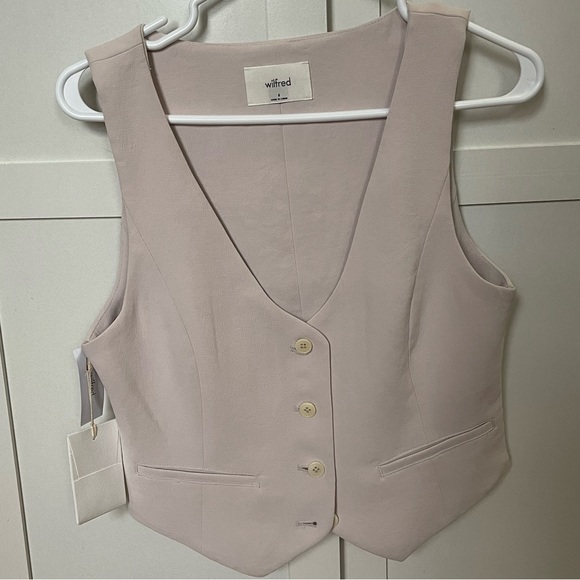 Aritzia Wilfred desire vest in vin gris - Picture 2 of 4